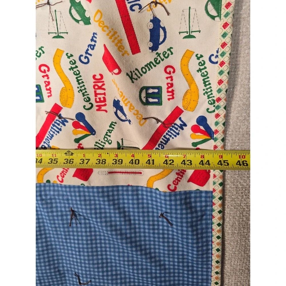 Vintage Hand Tied Lap Quilt Patchwork Throw 45x61 Metric Bird Pattern Reversible